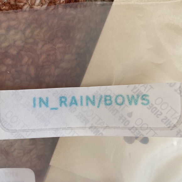 InkBox Realistic Temporary Radiohead In Rainbows Tattoo - Picture 2 of 3